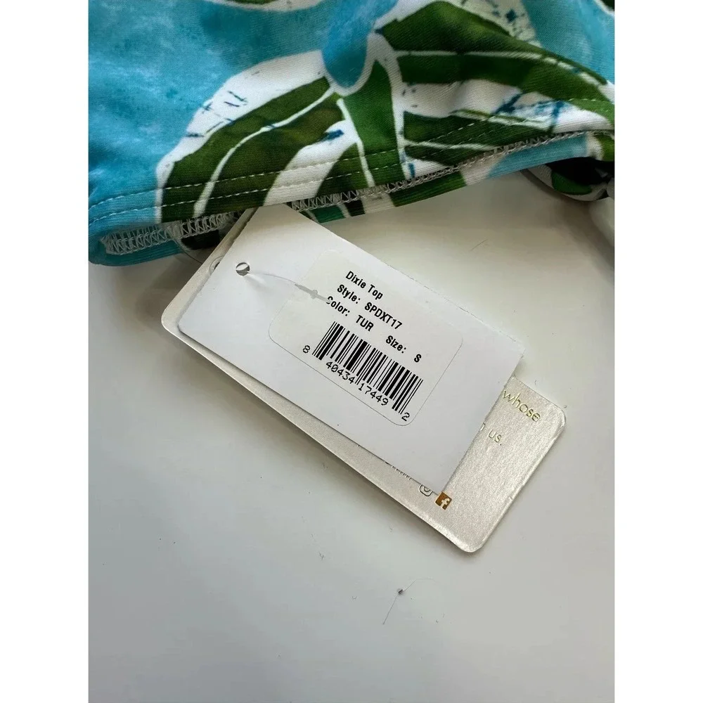 NWT L* Space Dixie Top Palm Off The‎ Shoulder Swim Bikini Top / Women's Small